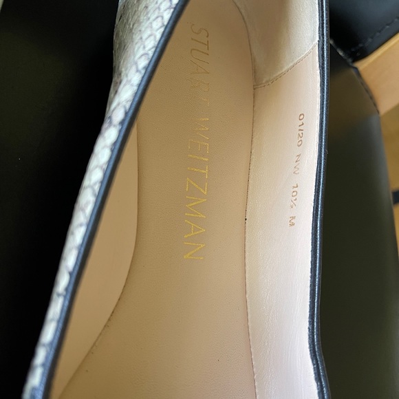 stuart weitzman python gabby flats - Picture 3 of 5